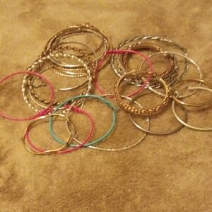 Chic Multicolor Bangle Earring Sets